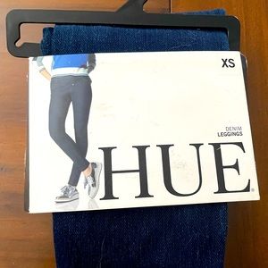 HUE denim leggings XS NWT
